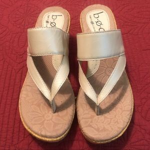 B.O.C (Born) Champagne Wedge Sandals